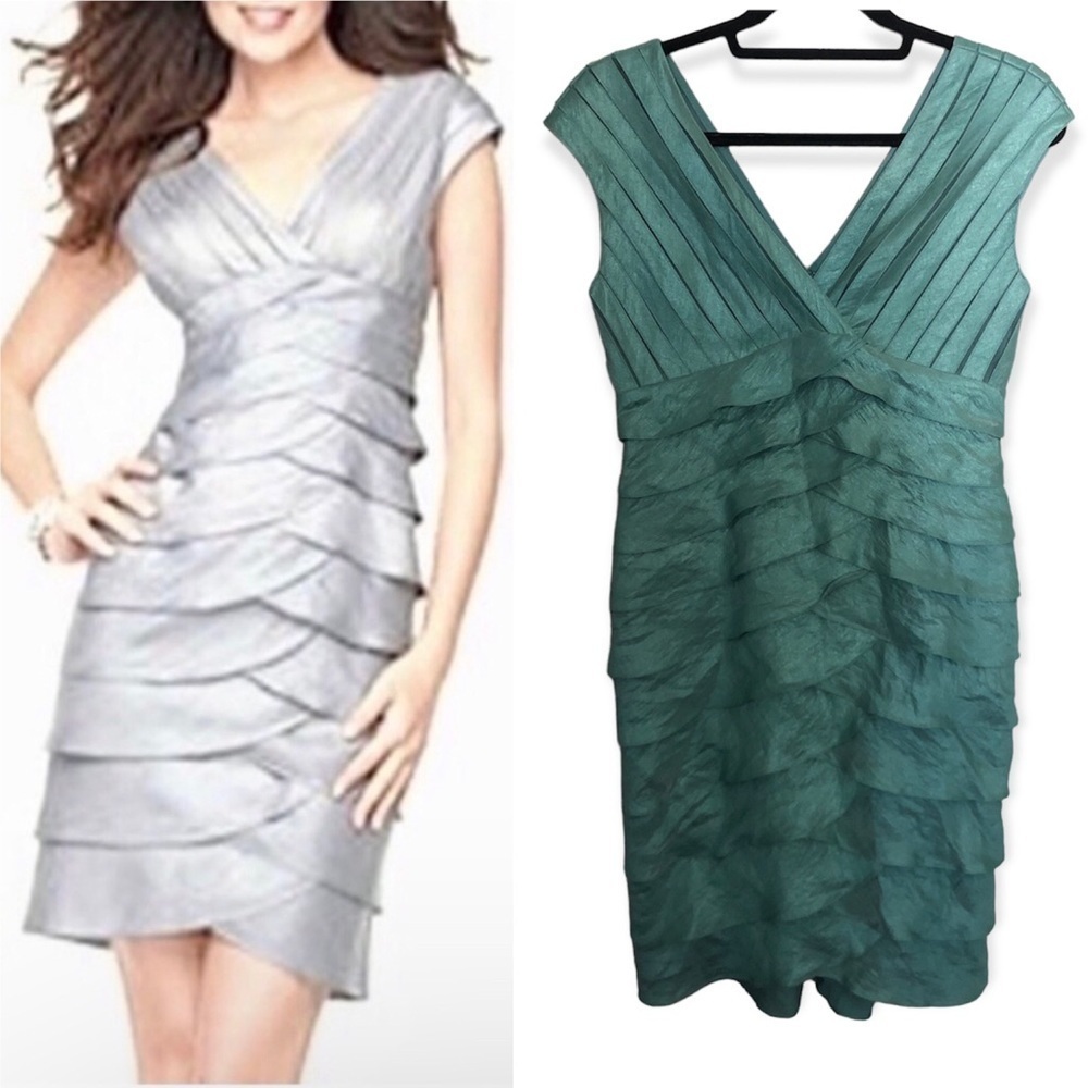 Adriana Papell Knee length layered occasion Dress